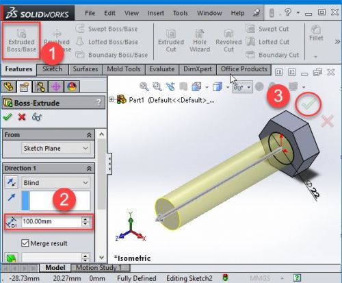 آموزش ساخت پیچ در سالیدورک